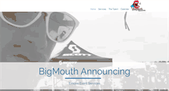 Desktop Screenshot of bigmouthannouncing.com